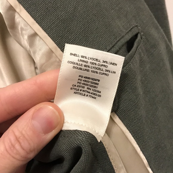 Wilfred “generation” linen blazer in green - med - Picture 12 of 16